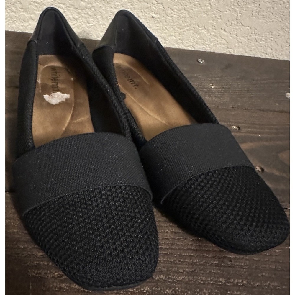 White Mt Slip-On Loafers Women Size 8.5 M Black Textile Upper Flats Shoes - Picture 4 of 16